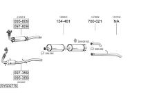 Výfukový systém BOSAL SYS02779