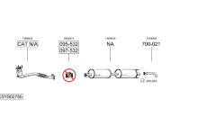 Výfukový systém BOSAL SYS02785