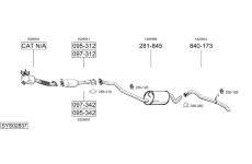 Výfukový systém BOSAL SYS02837