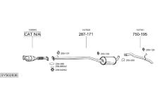 Výfukový systém BOSAL SYS02838