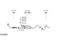 Výfukový systém BOSAL SYS02994