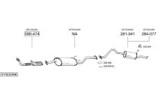 Výfukový systém BOSAL SYS02996