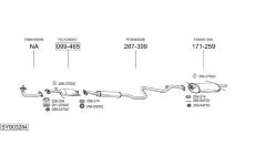 Výfukový systém BOSAL SYS03284