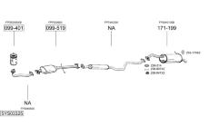 Výfukový systém BOSAL SYS03325