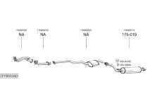 Výfukový systém BOSAL SYS03350