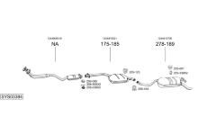 Výfukový systém BOSAL SYS03384