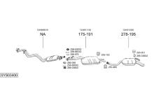 Výfukový systém BOSAL SYS03400