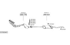 Výfukový systém BOSAL SYS03451