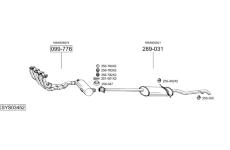 Výfukový systém BOSAL SYS03452