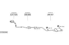 Výfukový systém BOSAL SYS03494