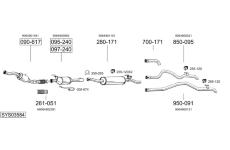 Výfukový systém BOSAL SYS03584