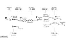 Výfukový systém BOSAL SYS03621