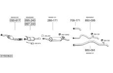 Výfukový systém BOSAL SYS03623