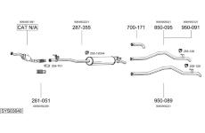 Výfukový systém BOSAL SYS03640