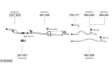 Výfukový systém BOSAL SYS03646