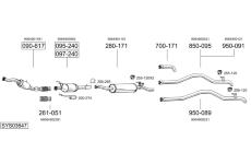 Výfukový systém BOSAL SYS03647