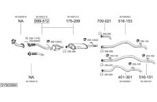 Výfukový systém BOSAL SYS03664