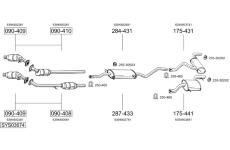 Výfukový systém BOSAL SYS03674