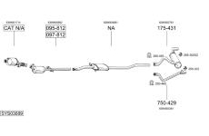 Výfukový systém BOSAL SYS03689
