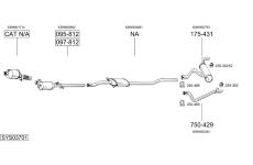 Výfukový systém BOSAL SYS03701