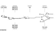 Výfukový systém BOSAL SYS03705