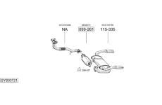 Výfukový systém BOSAL SYS03721