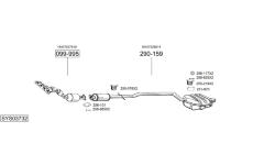 Výfukový systém BOSAL SYS03732