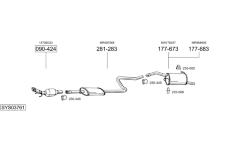 Výfukový systém BOSAL SYS03761