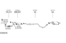 Výfukový systém BOSAL SYS03776