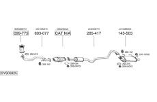 Výfukový systém BOSAL SYS03825
