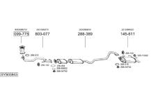 Výfukový systém BOSAL SYS03843