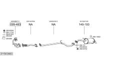 Výfukový systém BOSAL SYS03883