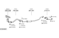 Výfukový systém BOSAL SYS03997