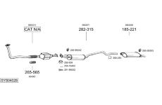 Výfukový systém BOSAL SYS04028
