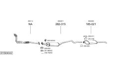 Výfukový systém BOSAL SYS04042