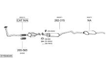 Výfukový systém BOSAL SYS04045