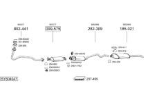 Výfukový systém BOSAL SYS04047
