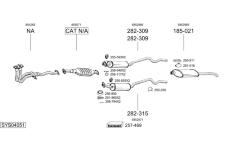 Výfukový systém BOSAL SYS04051