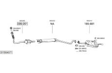 Výfukový systém BOSAL SYS04071