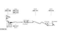Výfukový systém BOSAL SYS04134