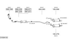 Výfukový systém BOSAL SYS04153