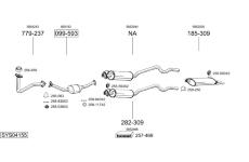 Výfukový systém BOSAL SYS04155