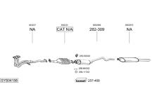 Výfukový systém BOSAL SYS04158