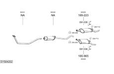 Výfukový systém BOSAL SYS04202