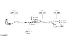 Výfukový systém BOSAL SYS04221