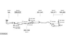 Výfukový systém BOSAL SYS04224