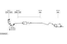 Výfukový systém BOSAL SYS04237