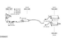 Výfukový systém BOSAL SYS04247