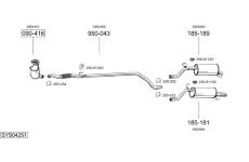 Výfukový systém BOSAL SYS04251