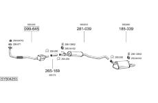 Výfukový systém BOSAL SYS04253